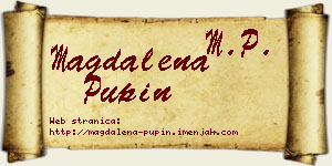 Magdalena Pupin vizit kartica